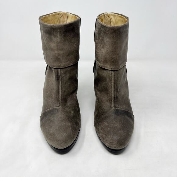 [Rag & Bone] Distressed Brown Newbury Leather Chunky Heel Ankle Boots Sz US 9.5 - Picture 3 of 12